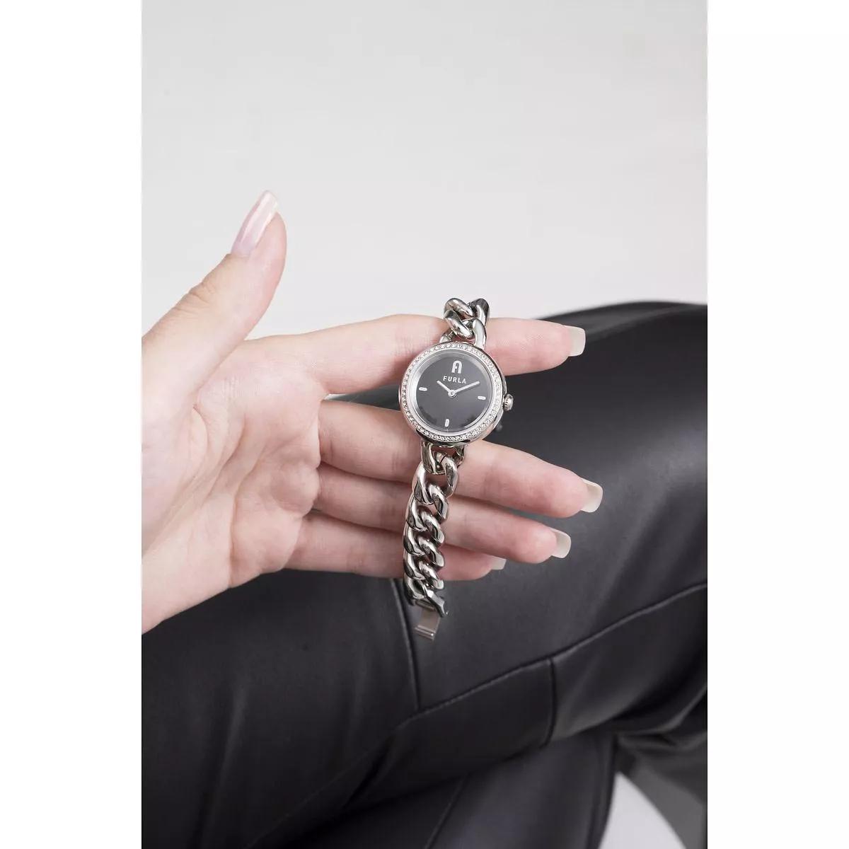 Furla Chain Round Silver Quartz Watch