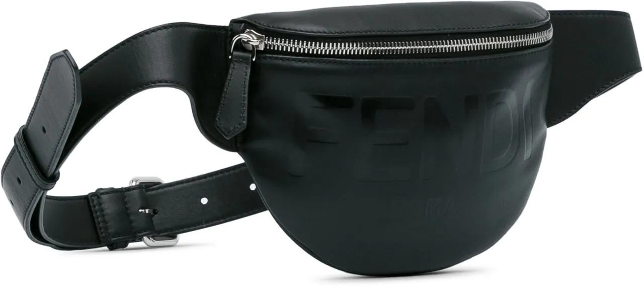 Thumbnail - Fendi Bauchtaschen - 2010-2023 Fendi Logo Belt Bag - Gr. unisize - in Schwarz - für Damen