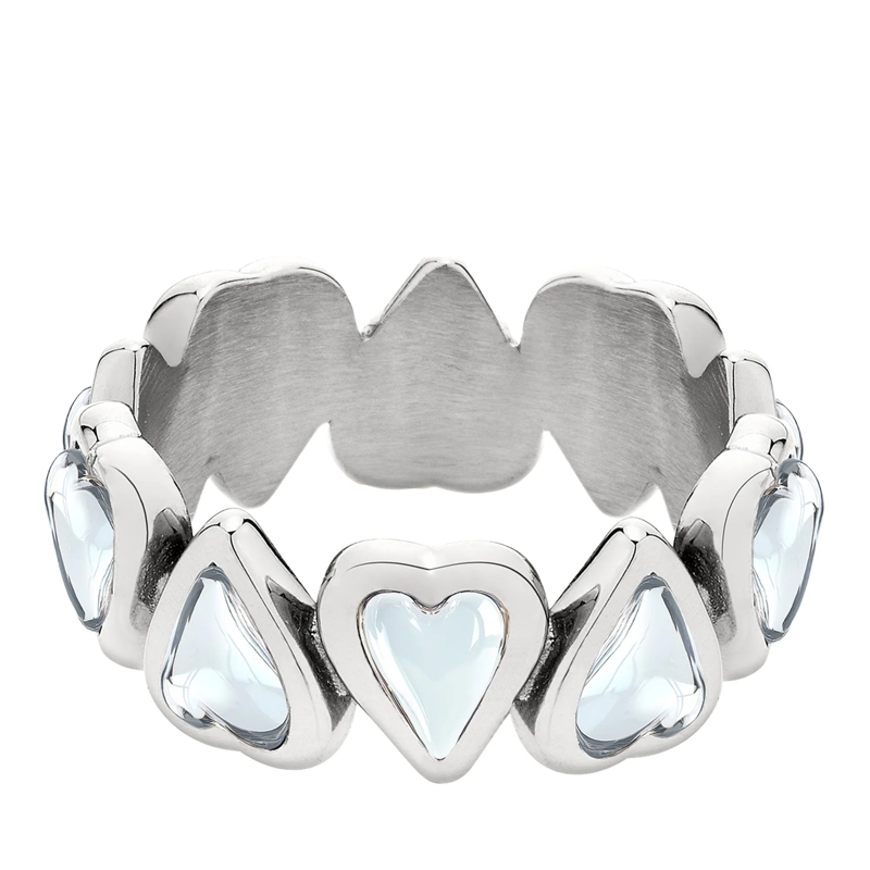 Liebeskind Berlin Ring Edelstahl Glass Heart silber(Image 2)