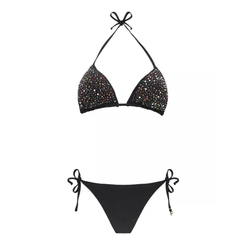 Fisico Triangle Top Black Bikini Black 