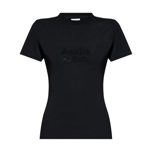 Vetements Black Spoiled By God T-Shirt Black Magliette