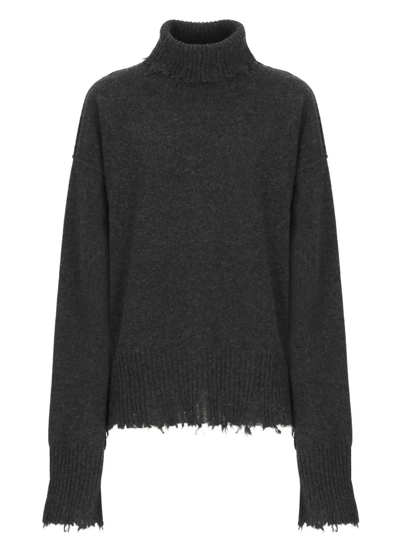 Uma Wang - Dark Grey Cashmere Sweater - Größe M - grau