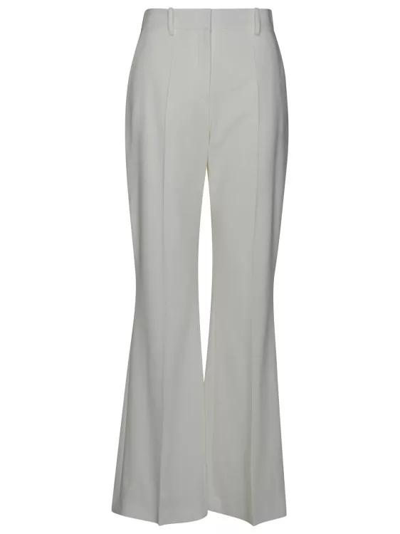 Balmain - White Viscose Blend Trousers - Größe 36 - white