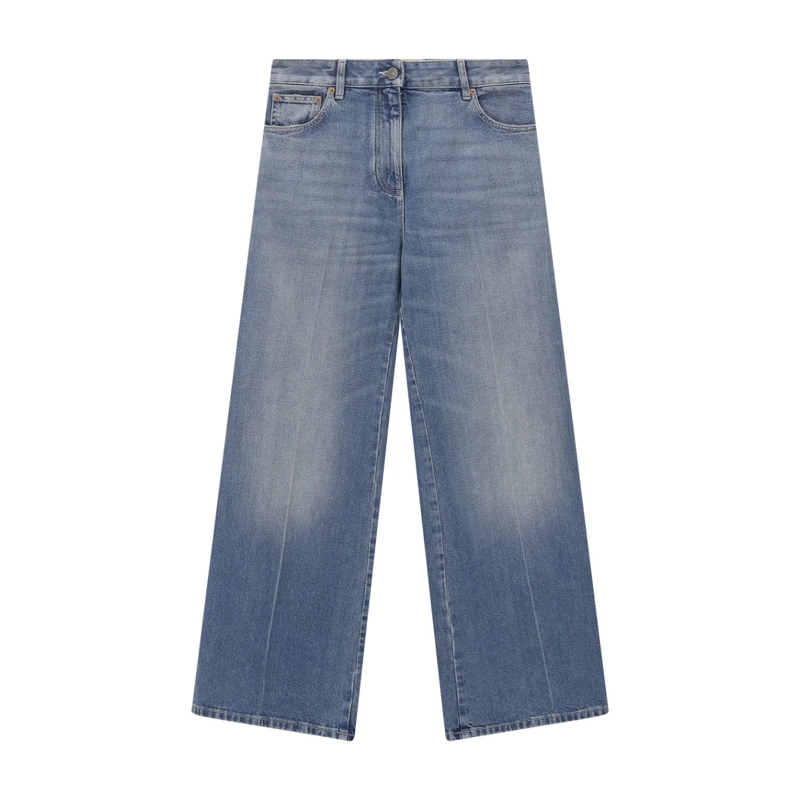 Valentino Garavani Jeans Wide-Leg Jeans blau