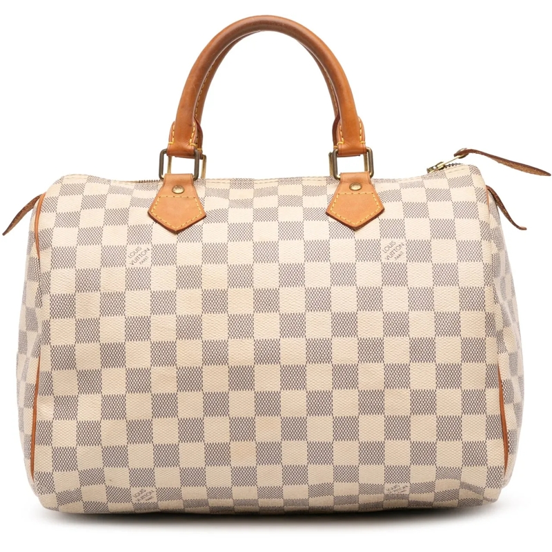 Louis Vuitton Tote Damier Azur Speedy 30 weiß