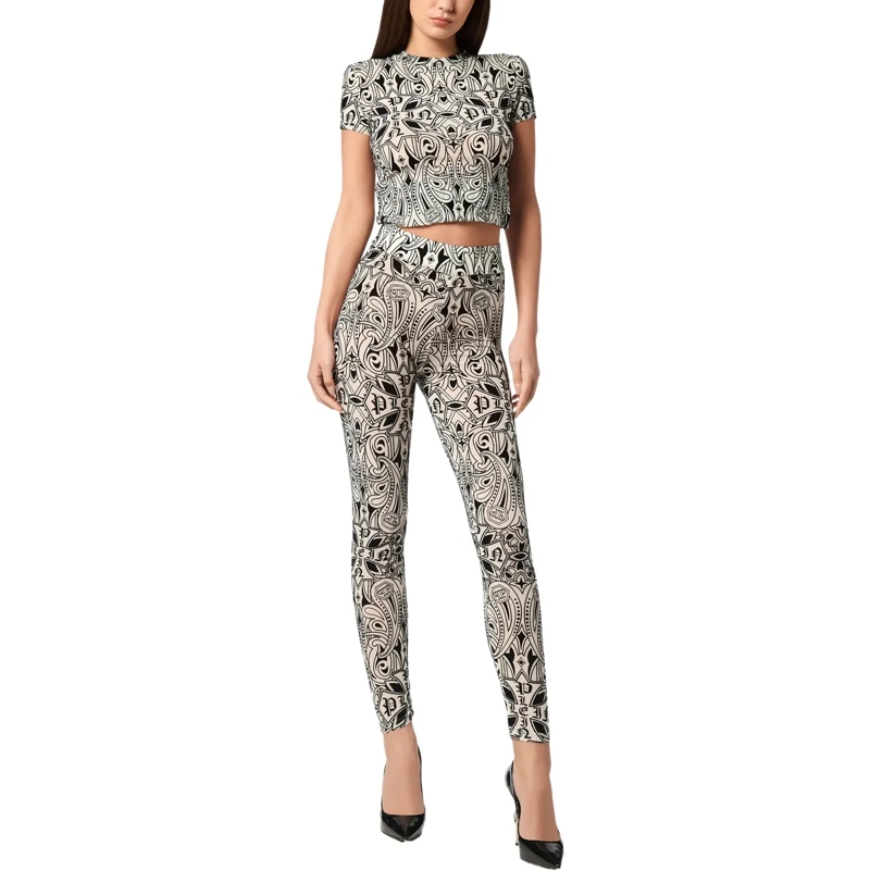 Philipp Plein Leggings Jogging-Leggings Gothic Plein nude(Image 4)