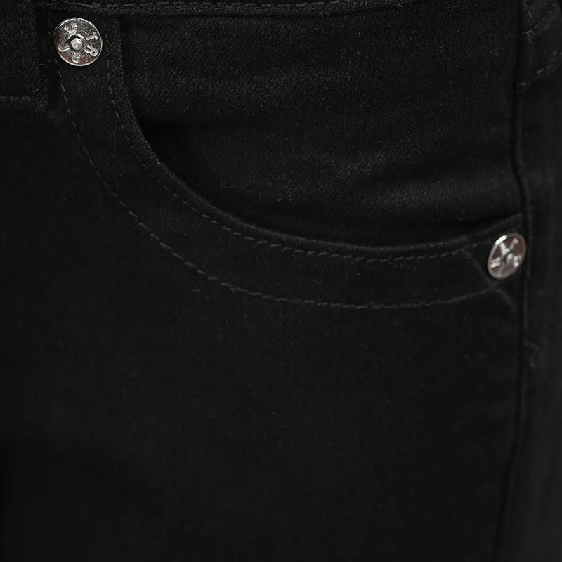 True Religion Jeans - Modell: Joey- Mid Rise- Schwarze Jeans- Mitte schwarz(Image 5)