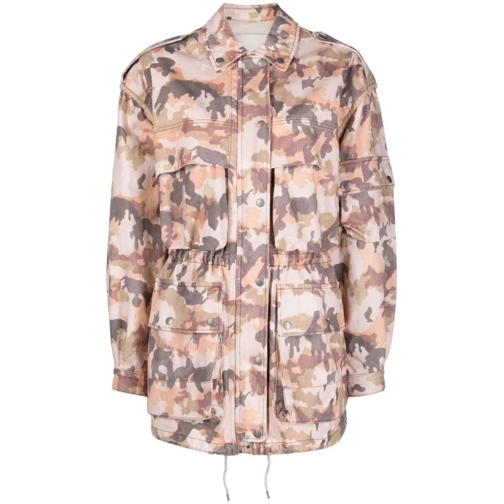 Isabel Marant Übergangsjacke Elize Camouflage-Print Cotton Jacket Neutrals