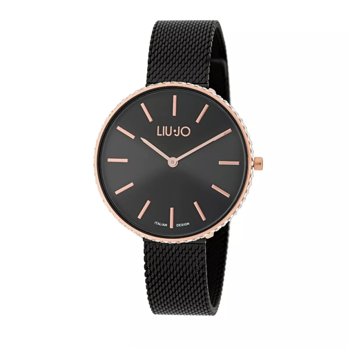 LIU JO TLJ1416 Glamour Globe Maxi Quartz Watch Black Montre habillée
