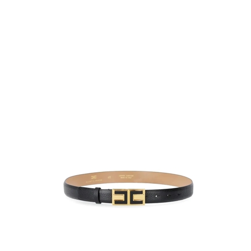 Elisabetta Franchi Ceinture ELISABETTA FRANCHI SCHWARZER GÜRTEL MIT LOGO SCHNA schwarz