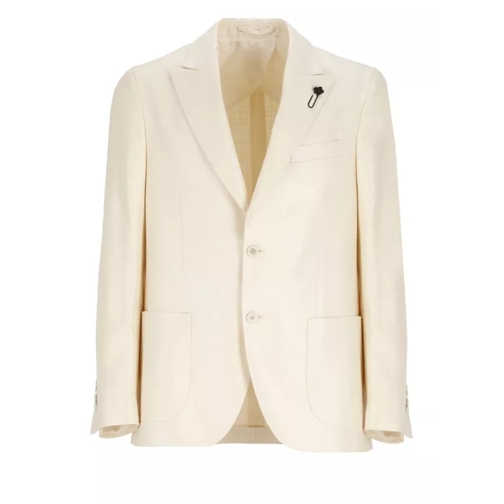 Lardini Ivory Jacket Neutrals 