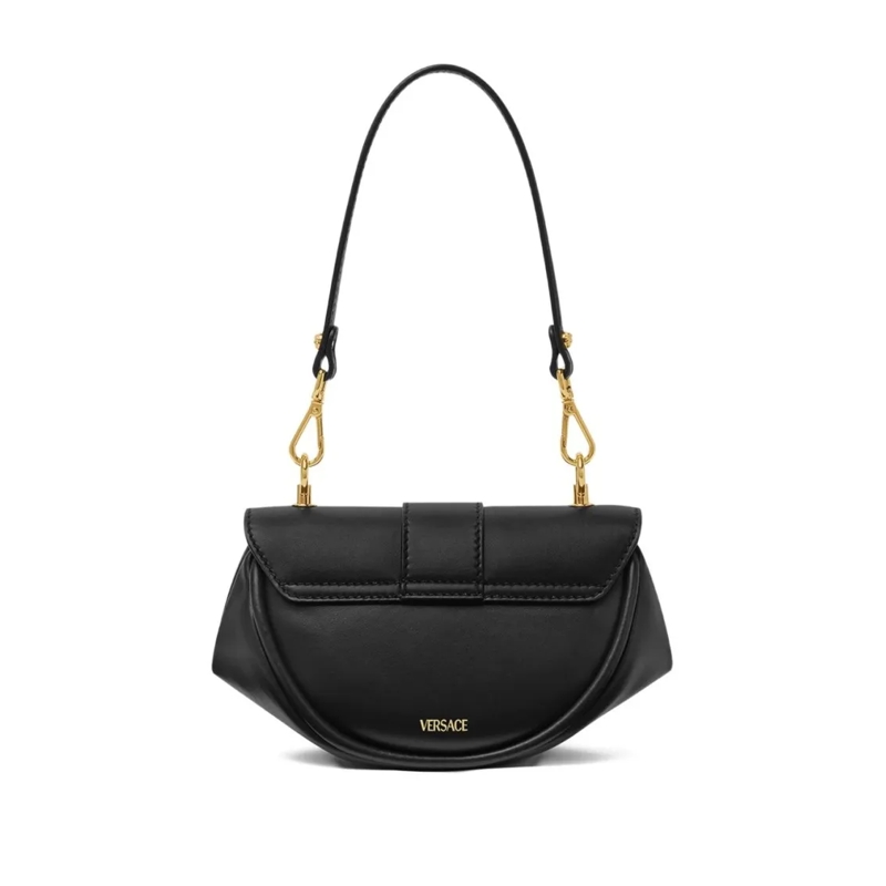 Versace Schultertasche Versace Virtus Small Semicircular Shoulder Bag In  Black