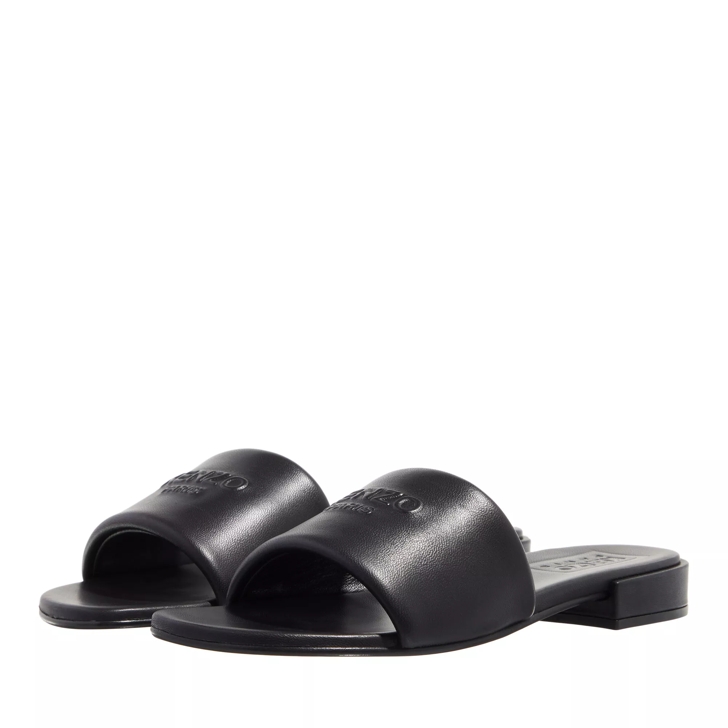 Kenzo Oki Flat Mules Black | Slide