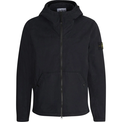 Stone Island Daunenjacken Logo Cotton Jacket blau