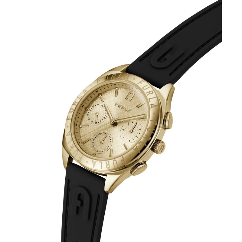 Furla Quarzuhr Analoge Quarzuhr Furla Logos schwarz(Image 5)