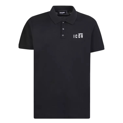 Dsquared2 Black Icon Polo Shirt Neutrals Chemises