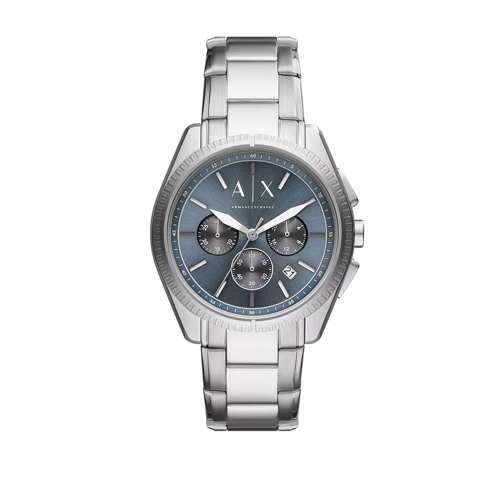 Armani Exchange Chronograph Stainless Steel Watch Silver Chronographe