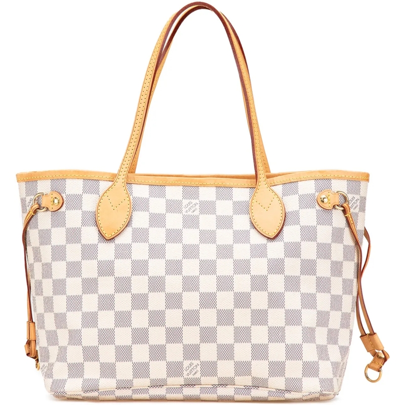 Louis Vuitton Shopper Damier Azur Neverfull PM weiß