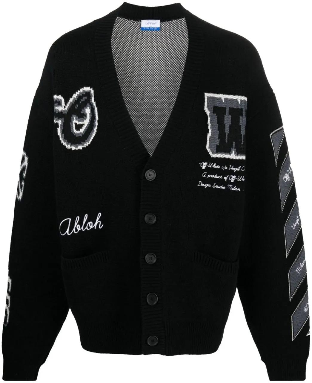 Thumbnail - Off-White - Off White Sweaters Black - Größe M - black
