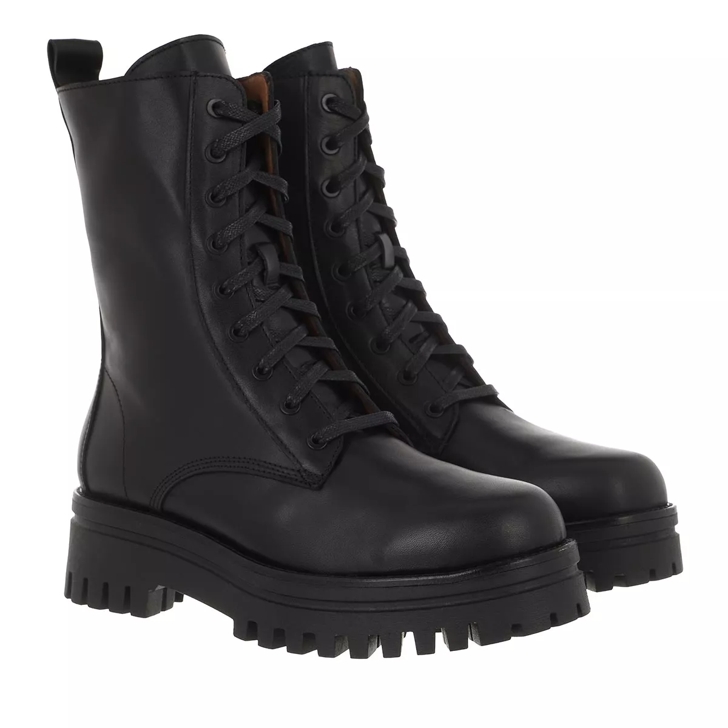 Lace up heeled biker boots shop