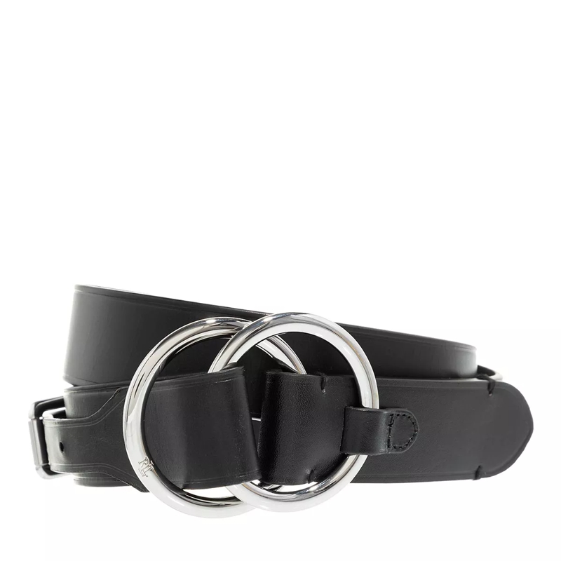 Lauren Ralph Lauren Ledergürtel Bend Back 37 Belt Wide Black