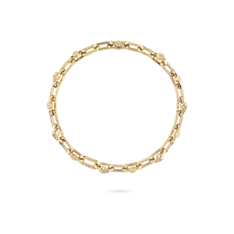 Philipp Plein Mittellange Halskette Halskette Plein Edge gold