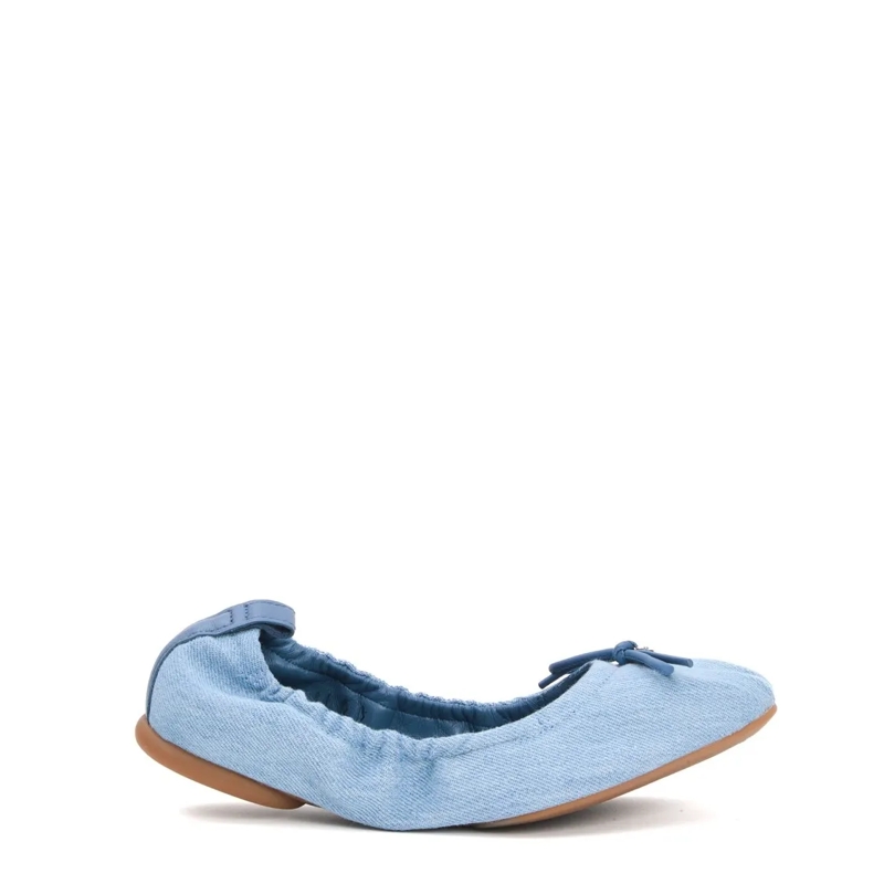 Hogan Ballerinas Denim Fabric Ballerina Blue