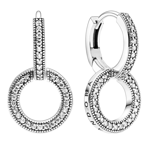 Pandora Funkelnde Doppel-Ohrringe Sterling silver Orecchini a cerchio