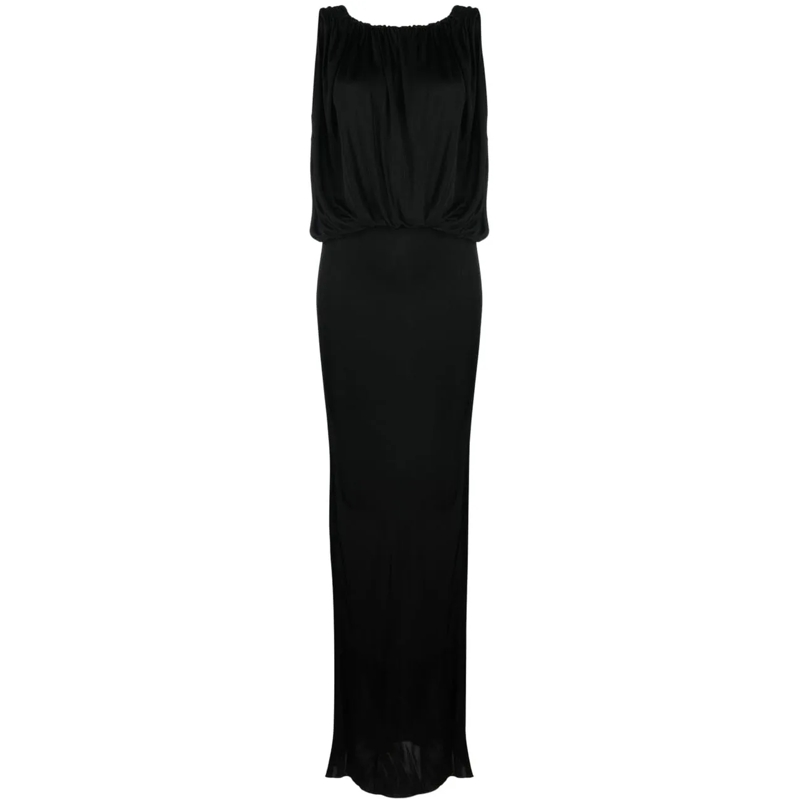 Saint Laurent Robe longue Dresses Black schwarz