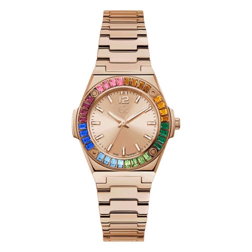 GC Idol Lady Rose Gold Quartz Horloge