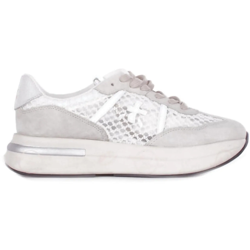 Premiata Low-Top-Sneaker Sneakers Bianco Beige beige