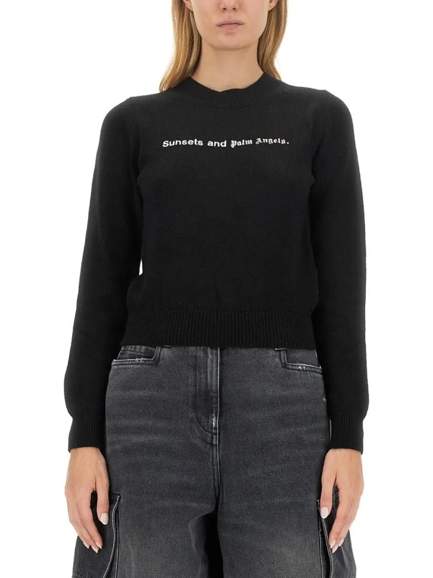 Thumbnail - Palm Angels - Sunsets Sweater - Größe S - schwarz