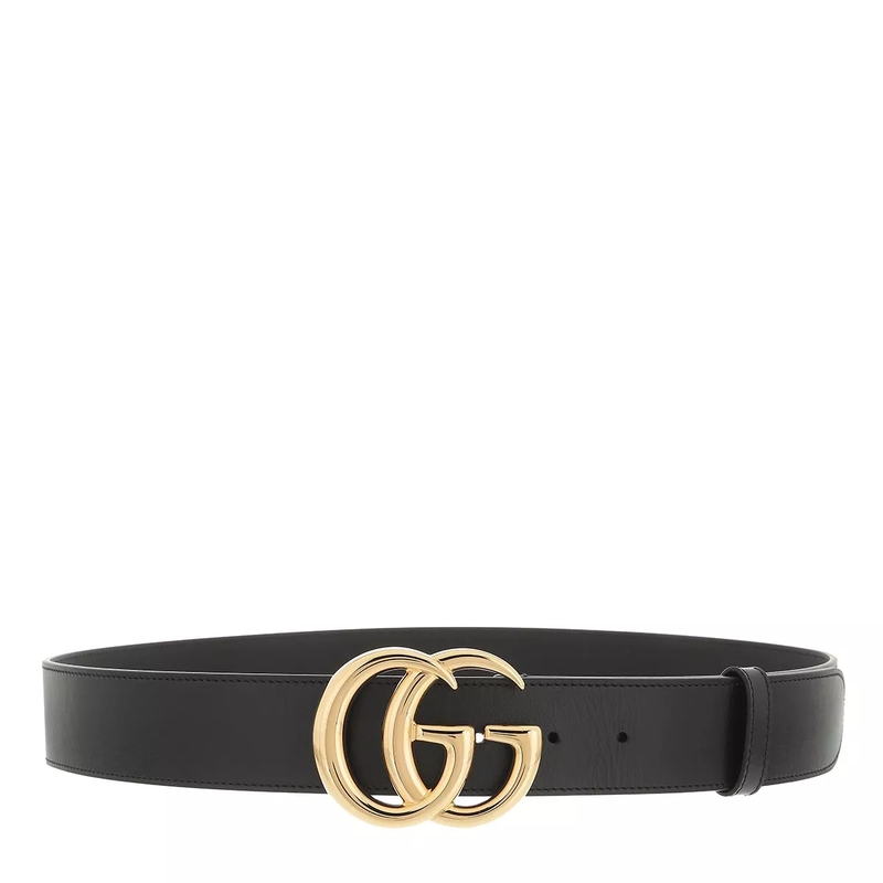 Gucci Ledergürtel GG Marmont Gürtel Schwarz(Image 3)