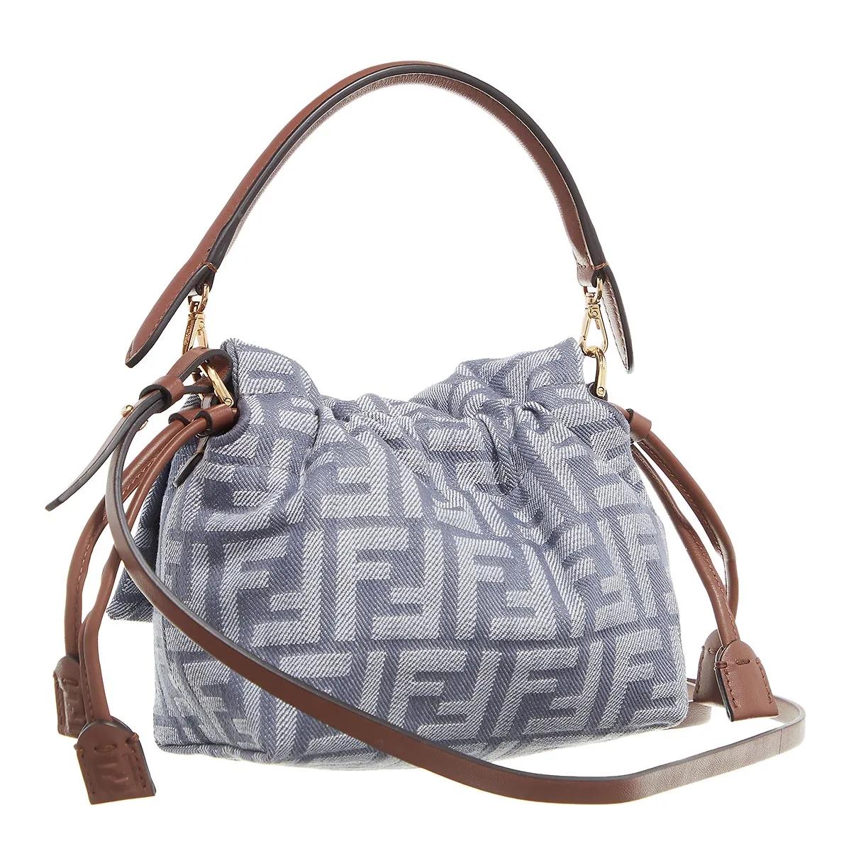 Fendi Crossbody bags Mamma Baguette Bucket Bag in grijs