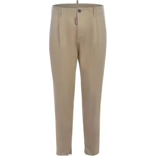 Dsquared2 Casual Broek Dsquared2 Cotton Trousers beige