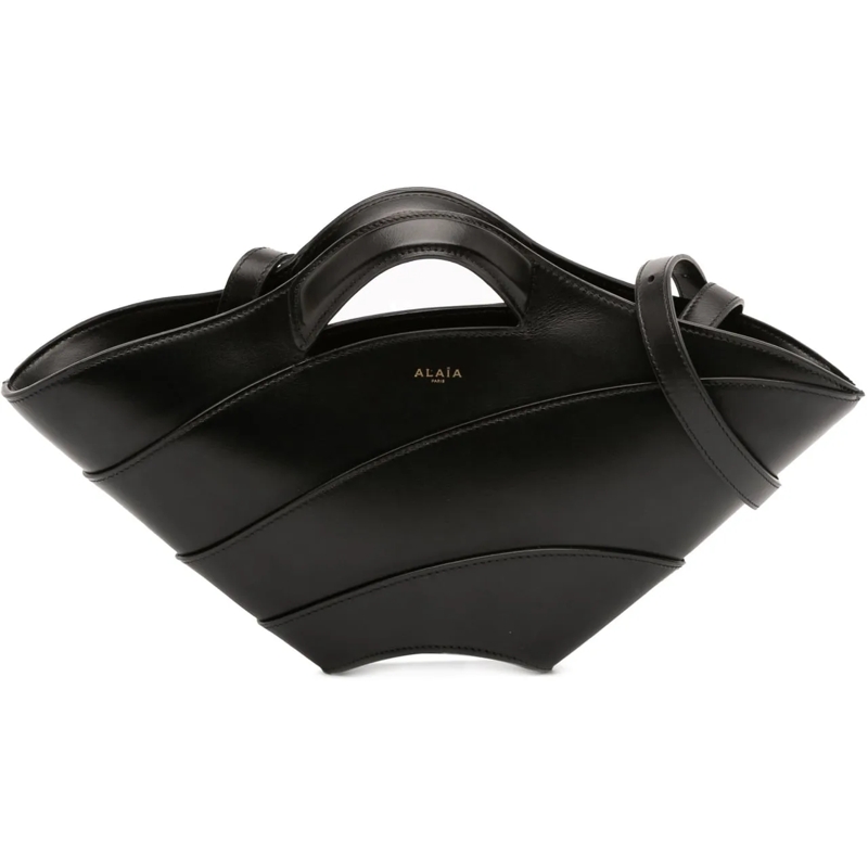 Alaia Sac à bandoulière Small Calfskin Khaima Bag schwarz