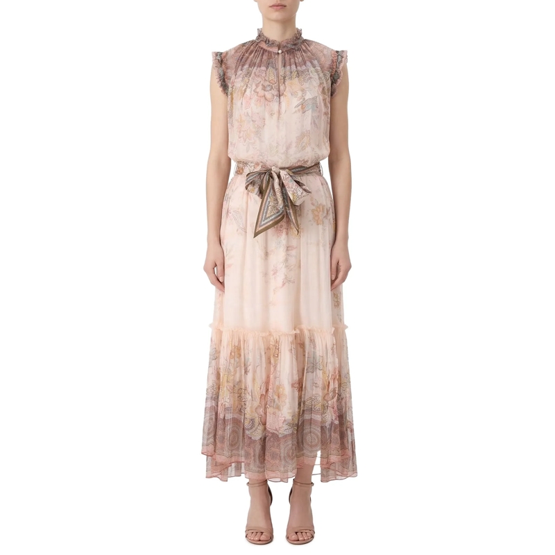 Zimmermann Maxikleid Kleid Alchemy mit Muster pink(Image 2)
