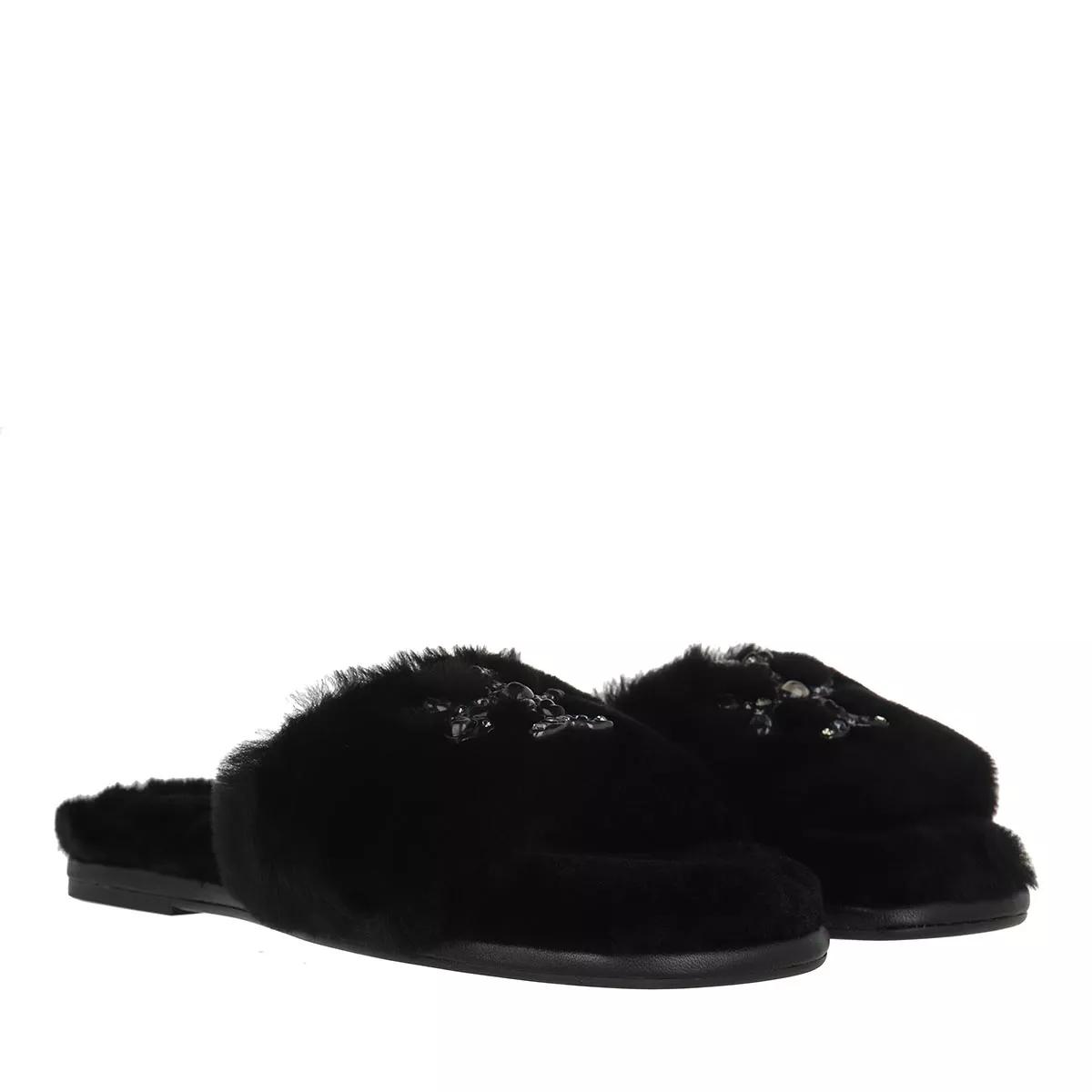 Tory burch fur discount slippers