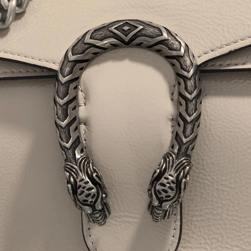 Gucci Crossbody Bag Dionysus Small Shoulder Bag Light Grey (Image 5)