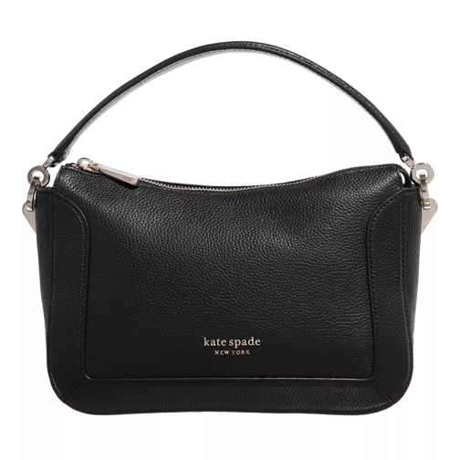 Kate Spade New York Crush Pebbled Leather Medium Crossbody Black Crossbody Bag