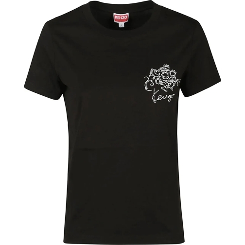 Kenzo T-shirts Gots Star Tiger Classic T-shirt Black schwarz