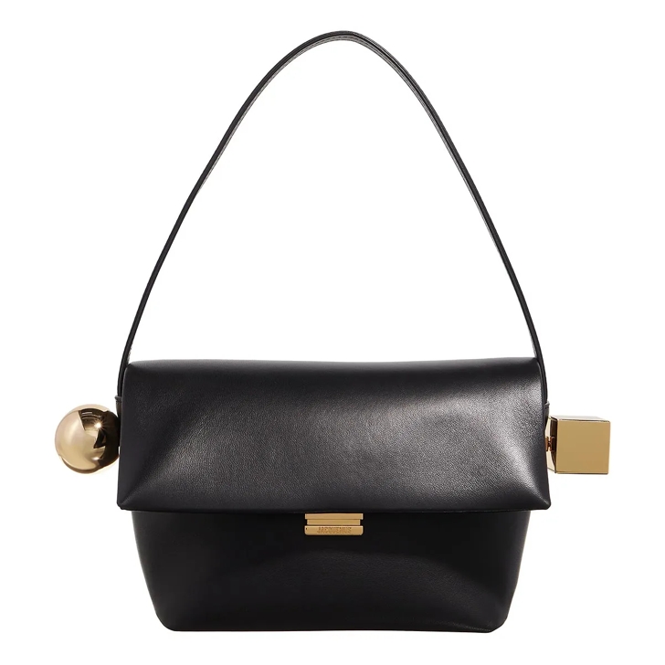 Jacquemus The Round Carre Black Shoulder Bag