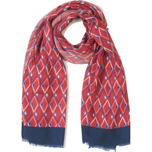 Kiton  Cashmere Print Scarf rot