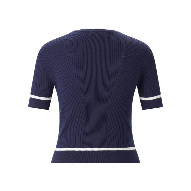 Rag & Bone T-shirt Shirt Kassy aus Feinstrick dunkelblau(Image 2)