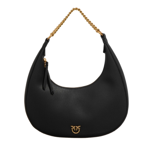 PINKO Brioche Hobo Classic Nero-Antique Gold Hobotas