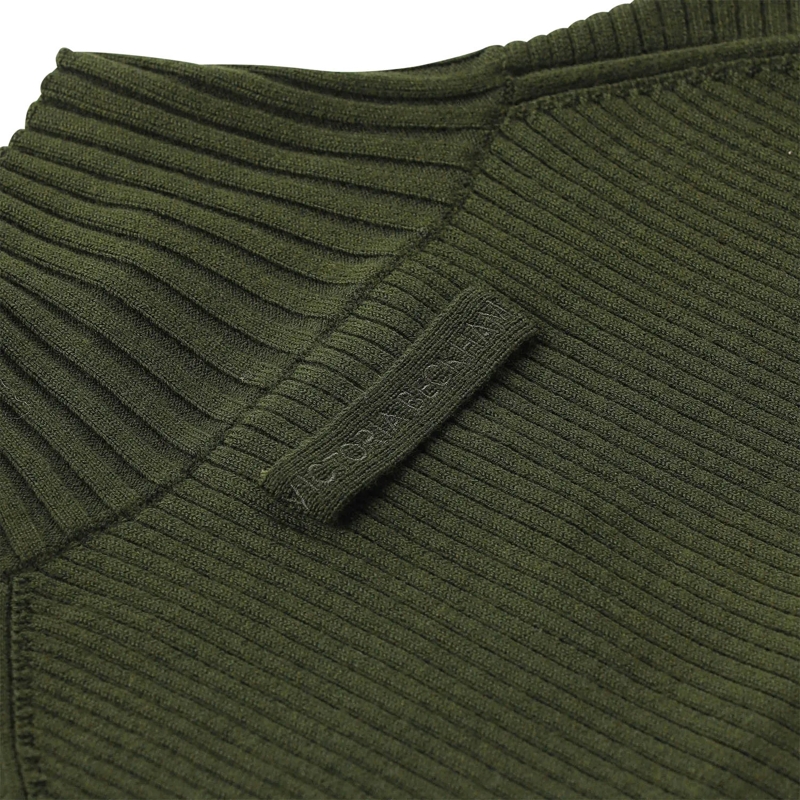 Victoria Beckham Rollkragenpullover Pullover aus Merinowoll-Mix grau(Image 3)