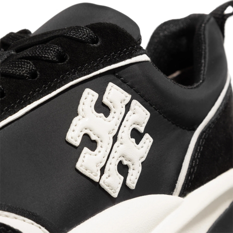 Tory Burch Low-Top-Sneaker Good Luck Trainer Perfect Black / New Ivory(Image 4)