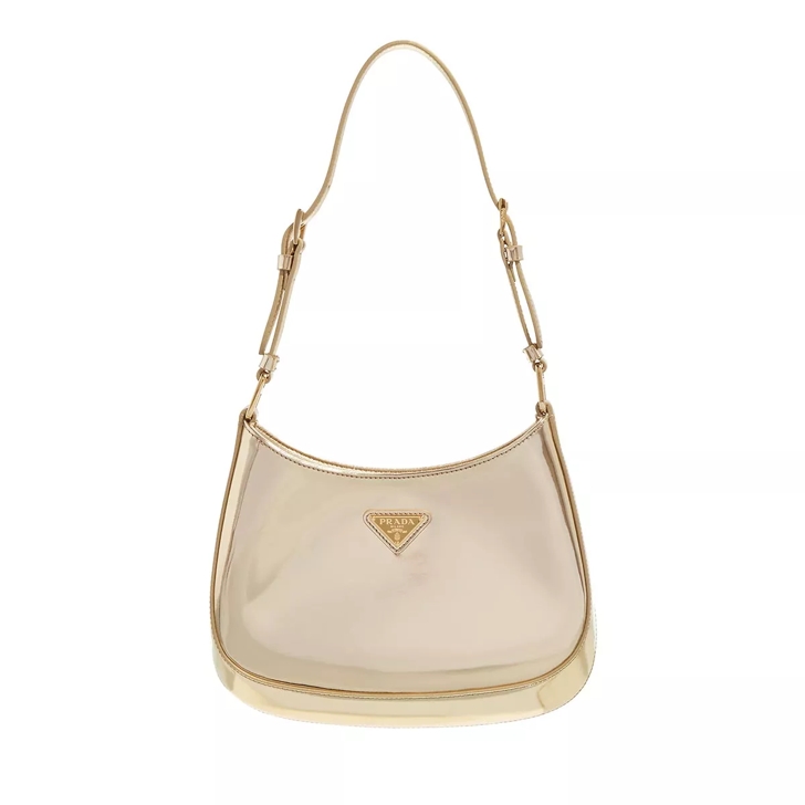 Prada Cleo Shoulder Bag Gold | Hobo Bag