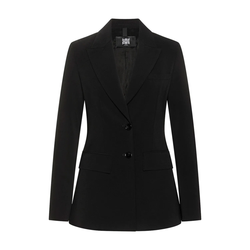 Riani Blazer Klassischer Blazer mit Schulterpolstern Schwarz
