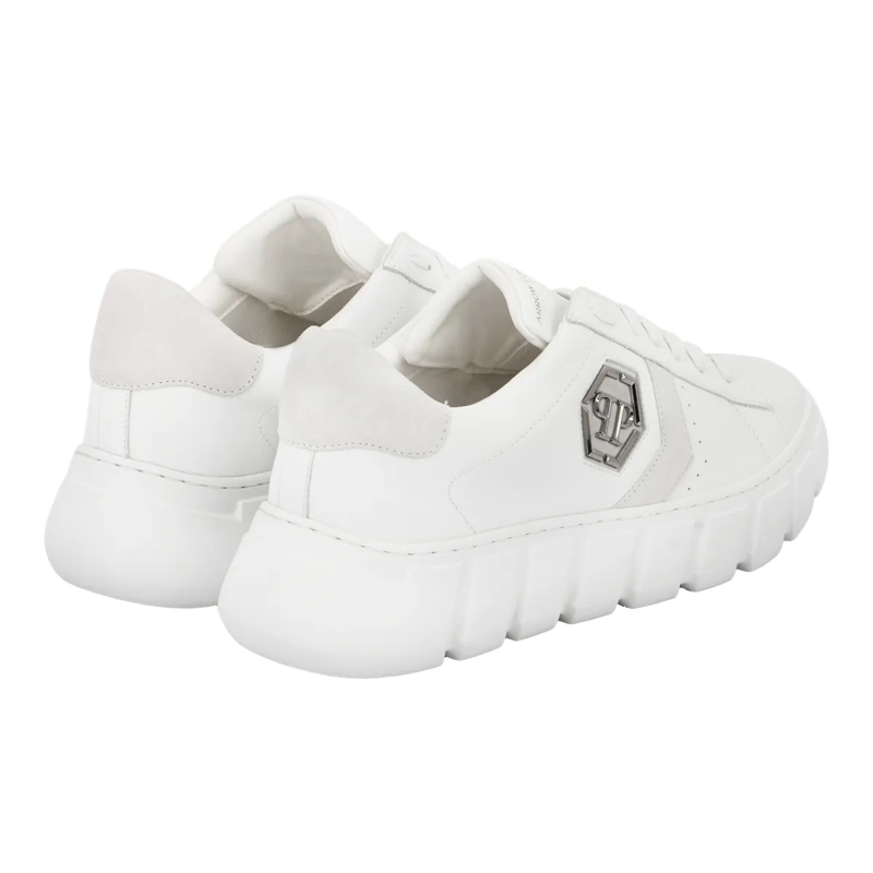 Philipp Plein Low-Top-Sneaker Lo-Top Turnschuhe Hexagon weiss(Image 4)